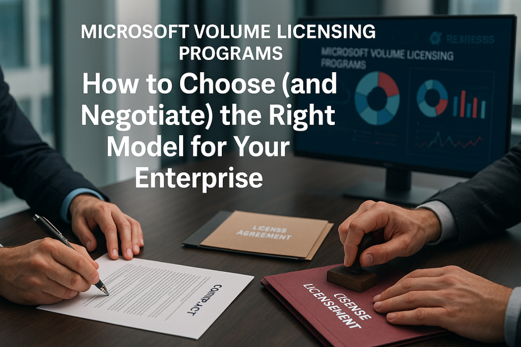 Microsoft Volume Licensing Programs How to Choose (and Negotiate) the Right Model for Your Enterprise