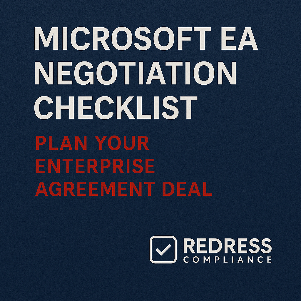 Microsoft EA Negotiation Checklist