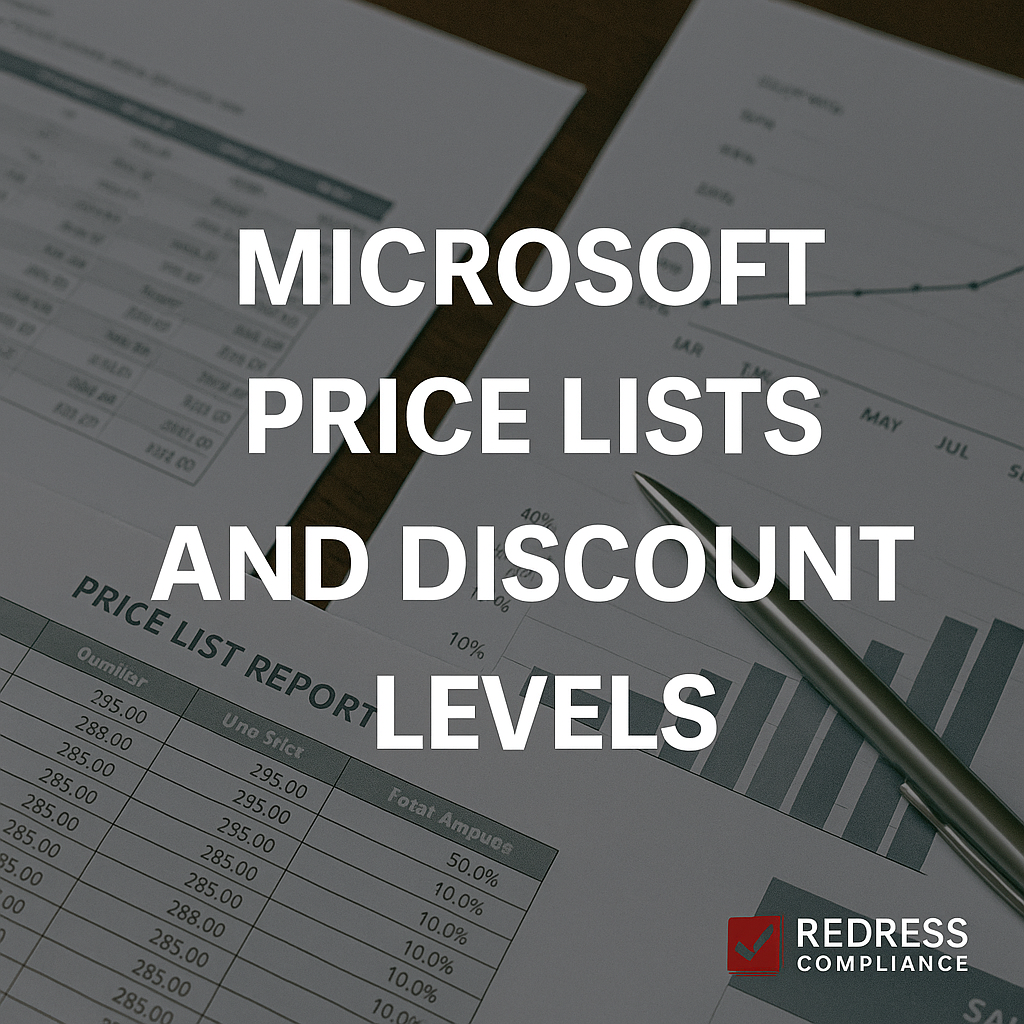 Microsoft Price Lists and Discount Levels