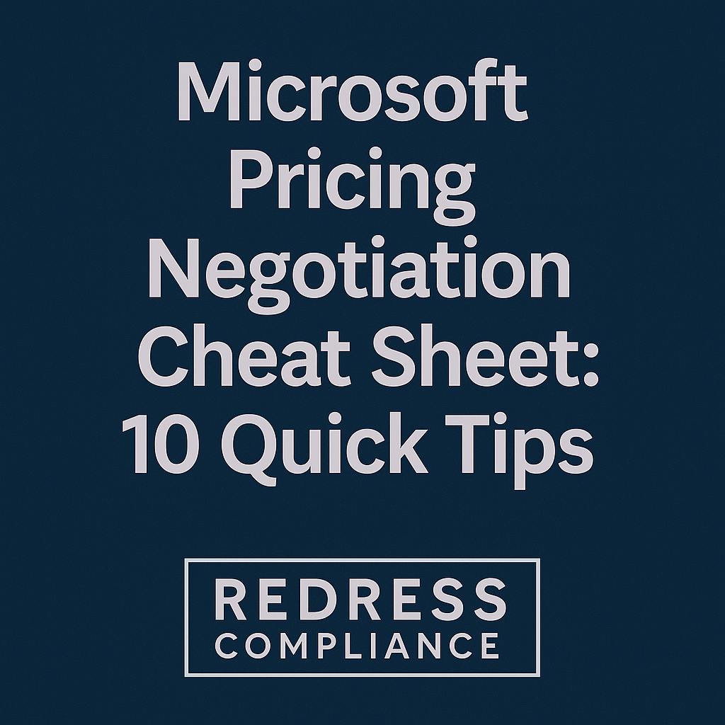 Microsoft Pricing Negotiation Cheat Sheet 10 Quick Tips